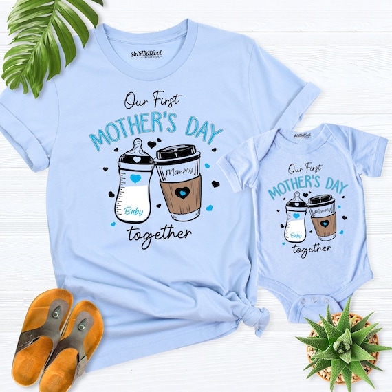 first mothers day shirt 2026 Mom Baby tshirt 1st Mothers Day shirts Mommy and Me shirt mother daughter Mom girl baby shirt Mama Mini Shirt