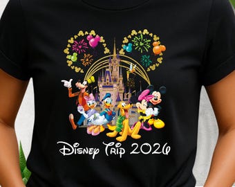 Disney Family Trip Shirt Disneyland Vacation Tee Mickey and Friends Tshirt, Disney Group Shirts, Disney Castle Shirt, Disneyworld Tshirt