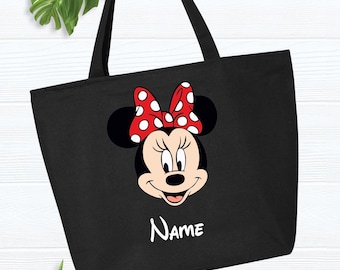 Custom Disney tote bag,Minnie Mouse tote bag, Disneyland Tote Bag, Disney trip tote bag, Mickey tote bag, Custom name Disney family tote bag