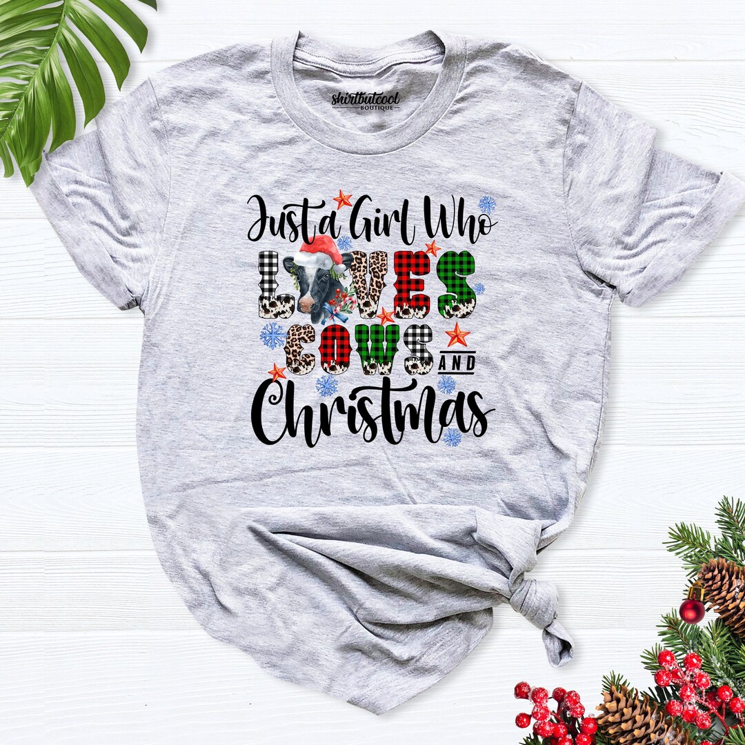 CATTLE CHRISTMAS T-SHIRT PLUS SIZE