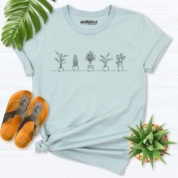 Plant Lover Shirt, Gardening Shirt, Flower Shirt, Plant Shirt, Wildflower Shirt, Gardening Gift, Plant Lover Gift, Flower Minimalist T-Shirt