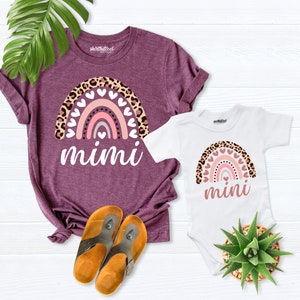 Rainbow Mimi Mini Shirt, Blessed to be mimi mini Shirt, New Mimi Shirt, Mini bodysuit, Grandma Shirt, Baby Shower shirt, Gigi tee, gift mimi