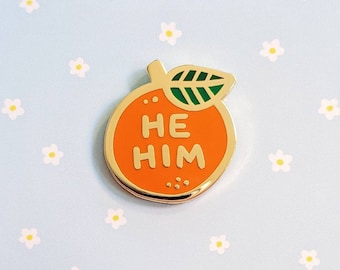 Pronomen Orange Pin - han/honom
