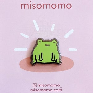 Happy Little Frog Enamel Pin