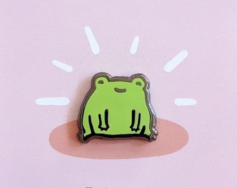 Happy Little Frog Enamel Pin