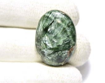 Seraphinite Cabochon...Oval Cabochon...41x24x5 mm..46 Cts ..#G704