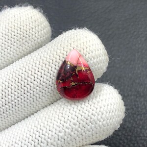 Rote Rose Dahlie...16x13x4 mm...7 Cts...A#O1308