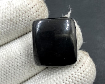 Schungit-Cabochon...Kissen-Cabochon...20x19x6 mm...21 Cts...A#N6550