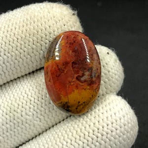 Cabochon van agaat naad... Ovale cabochon... 24 x 17 x 5 mm... 20 kt... A#N9152