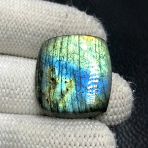 Multi flash Labradorite Cabochon... Cushion Cabochon...24x21x6 mm...31 Cts...A#J3169