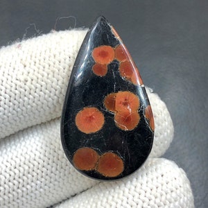 Peanut Obsidian Cabochon...Pear Cabochon...35x20x5 mm...24 Cts...A#M7983