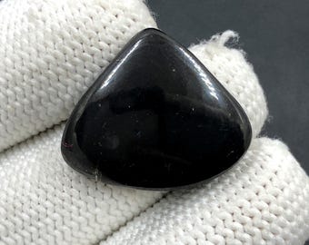Shungite Cabochon...Pear Cabochon...23x27x5 mm...21 Cts...A#N6548