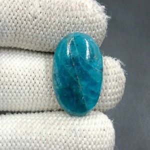 Neon Blue Apatite Cabochon... Oval Cabochon...23x14x5 mm...15 Cts...A#K2859