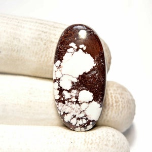 Wildpferd Türkis Cabochon... Ovaler Cabochon... 33x16x3mm.... 19Cts.. #i334