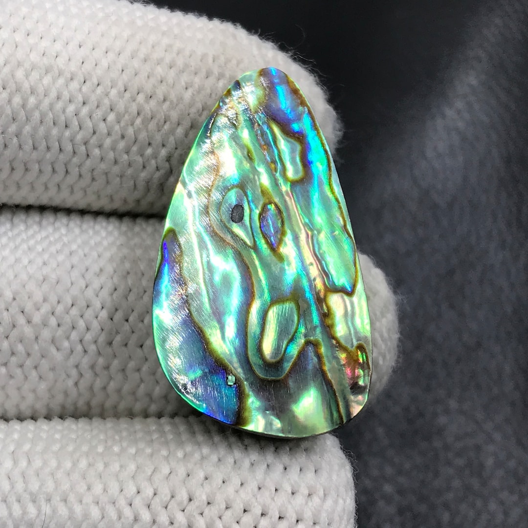 Abalone Shell Cabochon...freeform Cabochon...32x18x6 Mm...25 Cts...a# ...