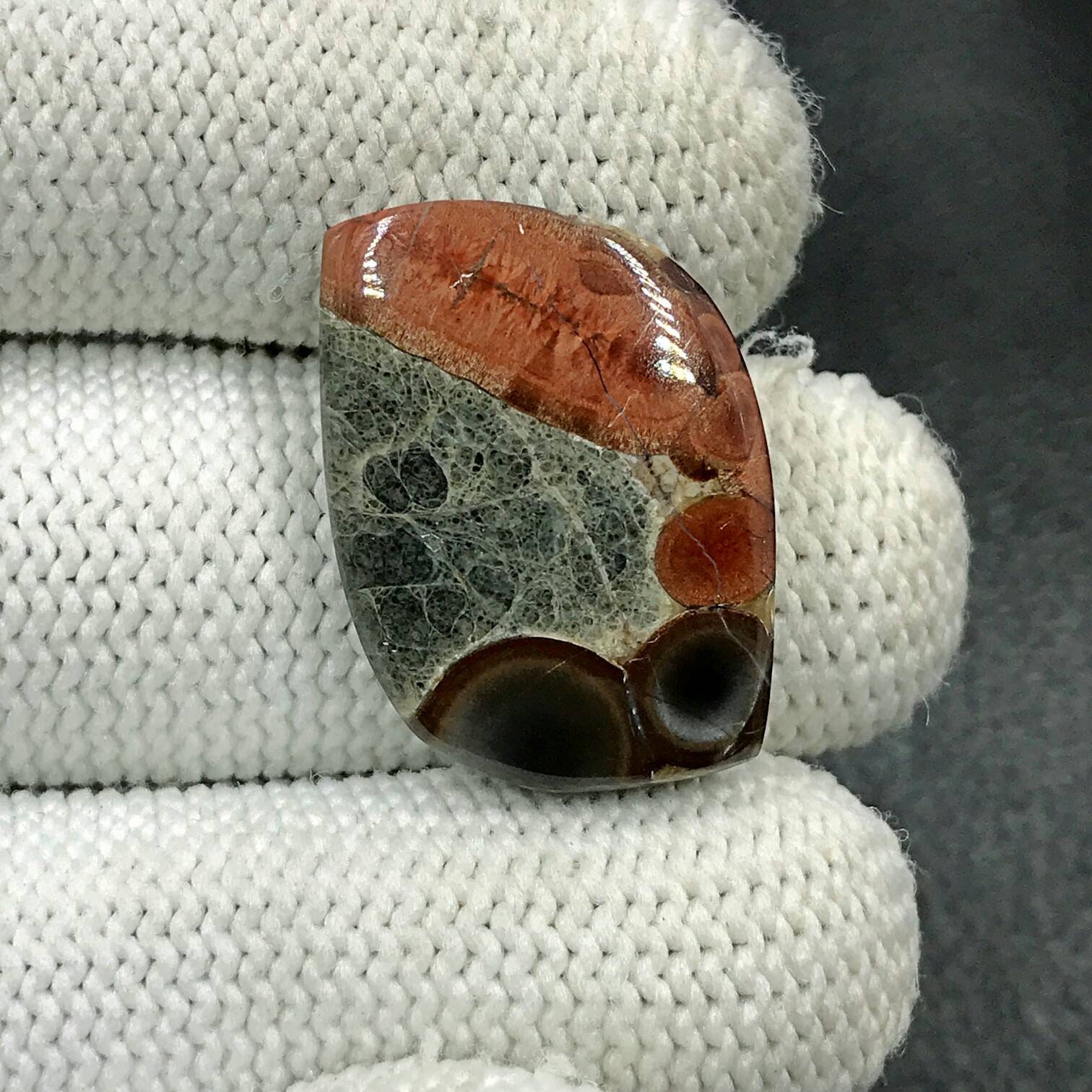 Peanut Obsidian Cabochon Freeform Cabochon27x18x5 Mm
