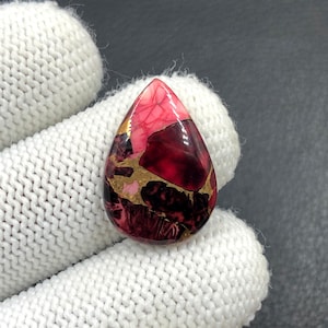 Rote Rose Dahlie...22x15x4 mm...10 Cts...A#O1303