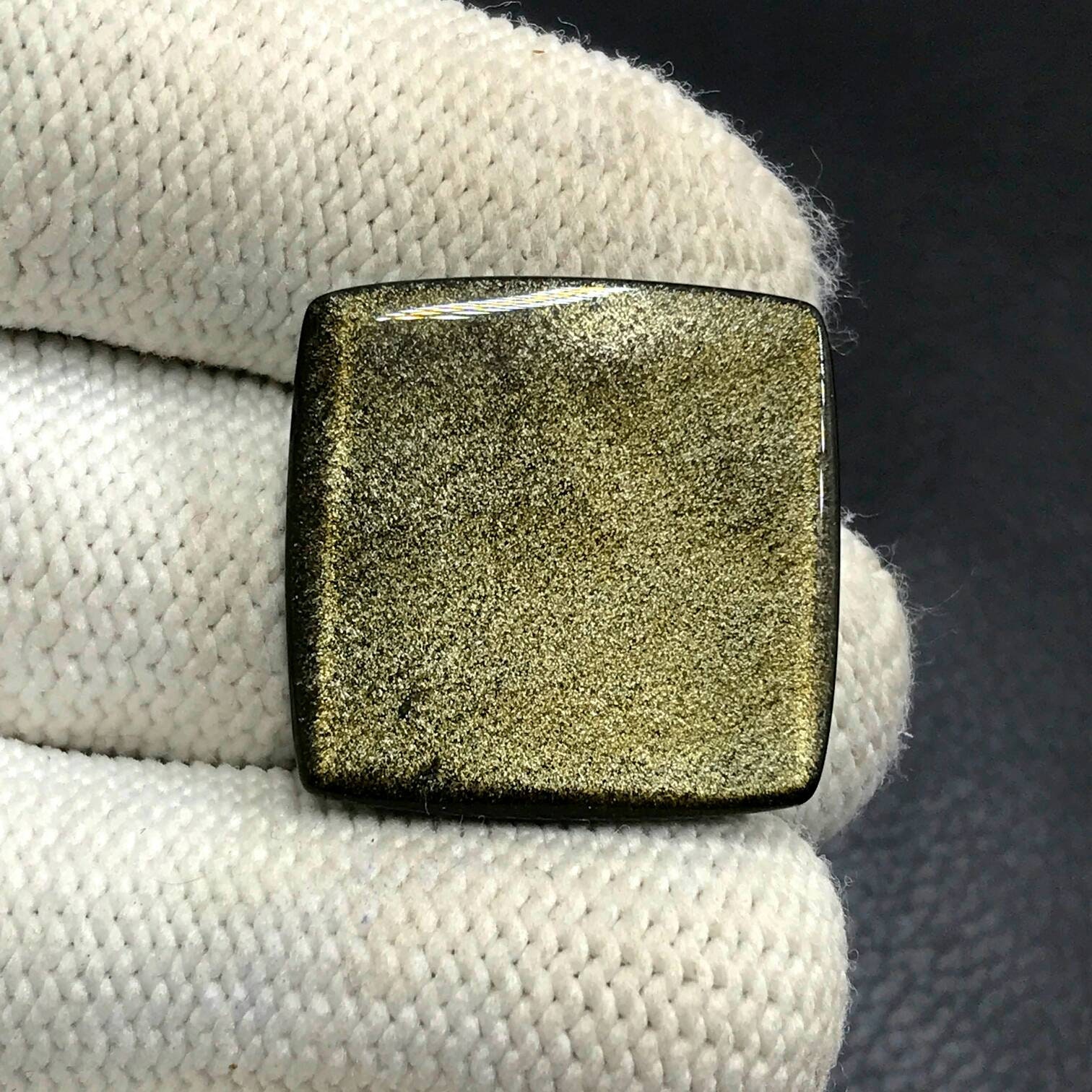 Golden Sheen Obsidian Cabochoncushion Cabochon25x24x6