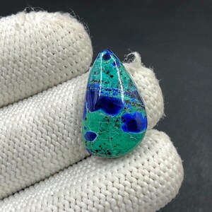 Cabochão de Azurita Blue Bird...Cabochão de Forma Livre...24x14x6 mm...14 Cts...A#N6844