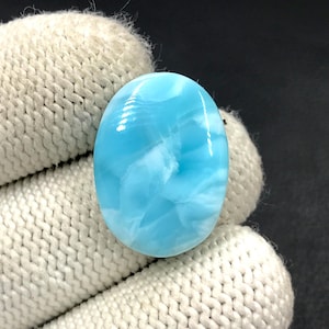 Cabujón Larimar... Cabujón Ovalado... 23x17x4 mm... 16 Cts... A#N8118