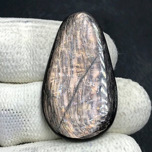 Cabochão de hiperstênio... Cabochão de forma livre...36x20x3mm..27Cts...#i6919