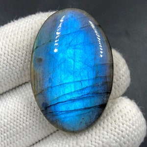 Blue Labradorite Cabochon...Oval Cabochon...38x26x9 mm...61 Cts...A#M4340