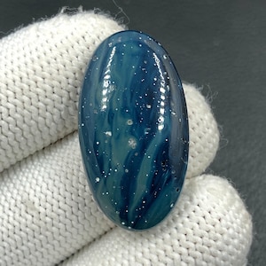 Leland Blue Cabochon...Oval Cabochon...32x18x7 mm...34 Cts...A#N1066
