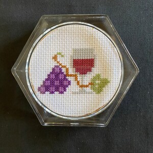 Wine and Grapes Coaster
