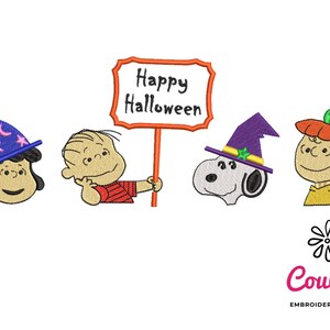 Halloween Friends - Machine Embroidery Design, Embroidery Patterns, Embroidery Files, Machine Embroidery, Instant Download