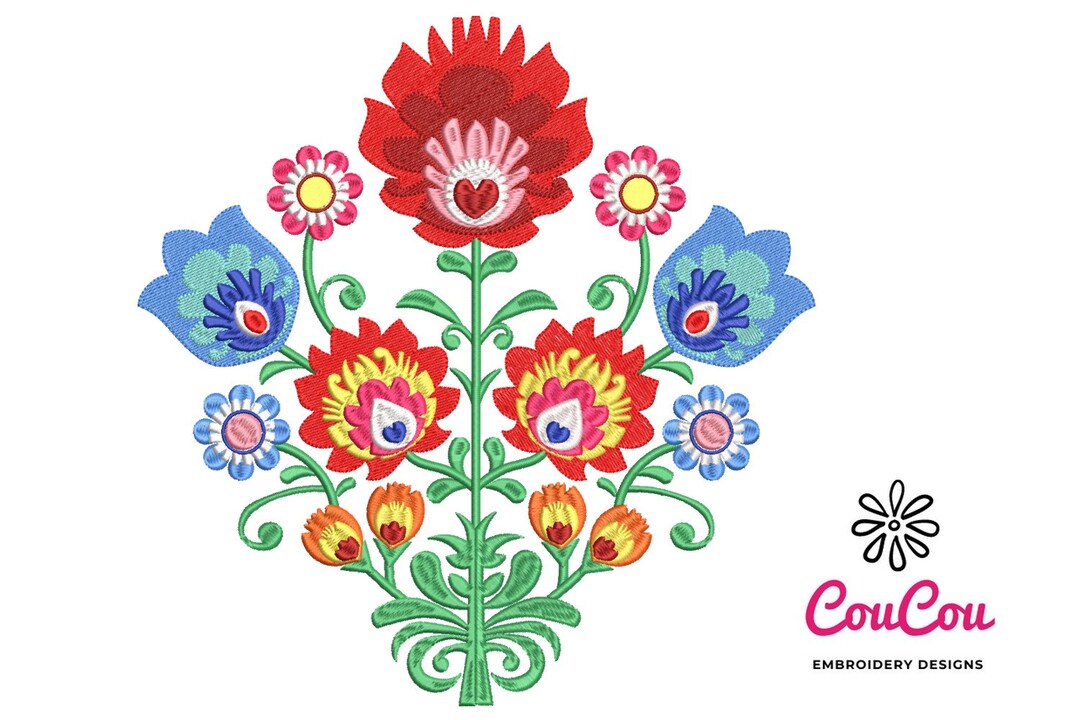 Floral Spring Embroidery - Machine Embroidery Design, Embroidery ...