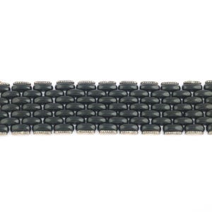 Black Onyx Bracelet- Sterling Silver Rose Gold Bracelet- Statement Bracelet For Women- Chunky Bracelet Gift- Memorial Gift