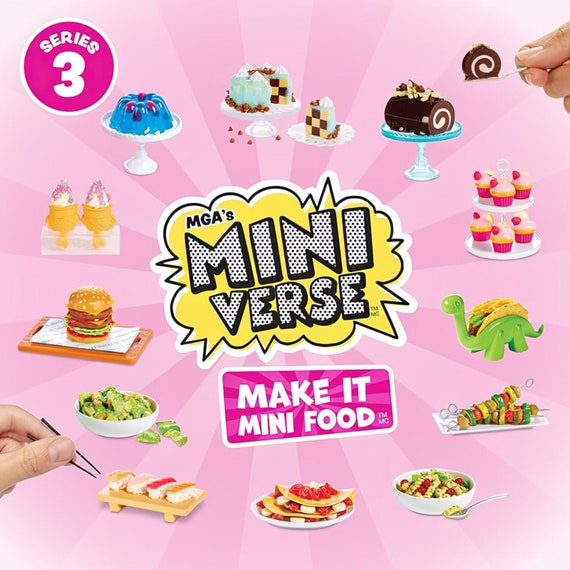 MGA Miniverse Make It Mini Food DINER SERIES 3 Craft Kits You Pick 