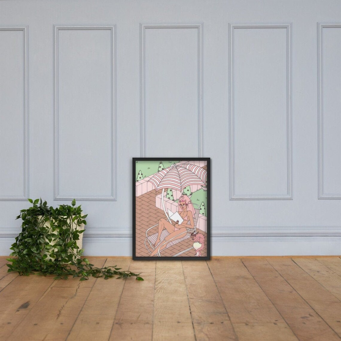 Zomervakantie Ingelijste poster Etsy