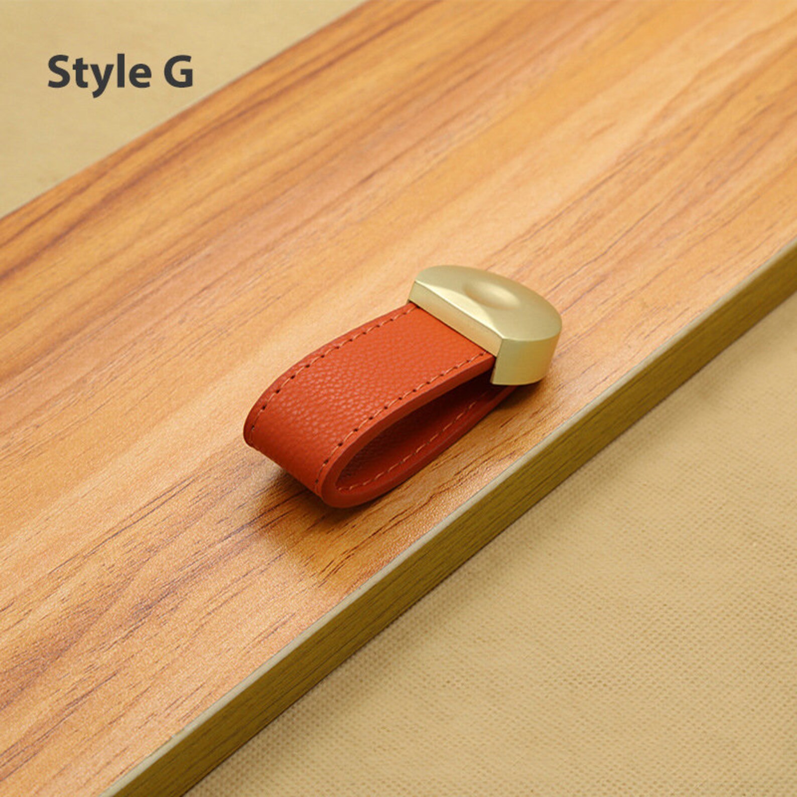 Vegetable Tanned Leather Door Handles for Wardrobe Etsy