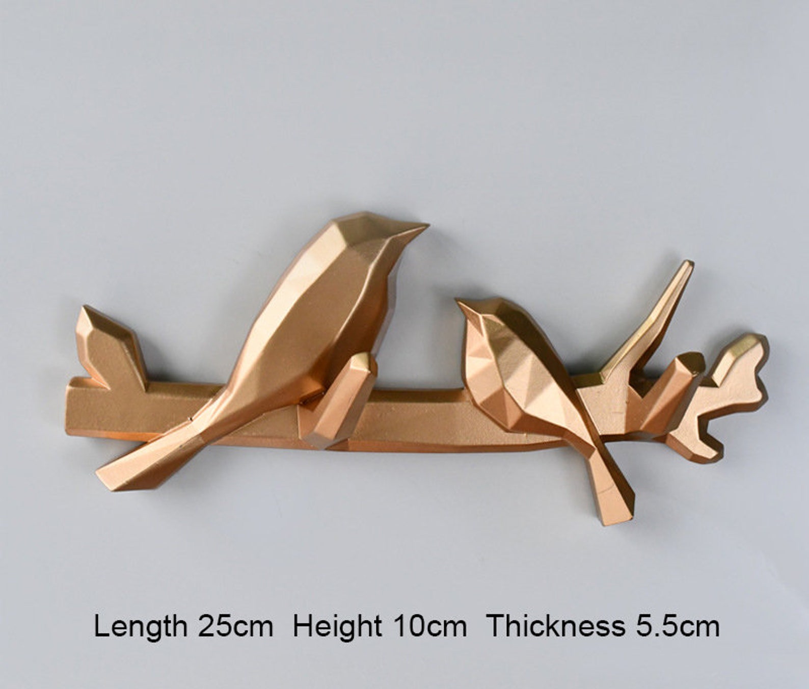 Gold Bird Wall Hook Decorative Bird Hooksresin Coat Hangers Etsy