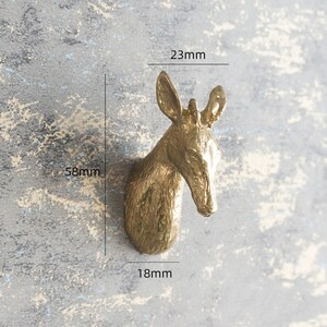 Solide Messing Schrank Knöpfe moderne Messing Hirsch Pferd | Etsy