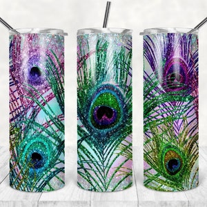 Peacock 20oz tumbler wrap vinyl adhesive, Epoxy, personalised tumblers, cricut, silhouette cameo