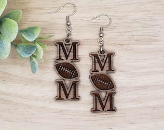 Football Mom Earrings, Football Mom Earrings Dangle, Football Mom Gifts, Gift for Football Mom, Gifts for Women, Gifts for Mom, Gift for Her
