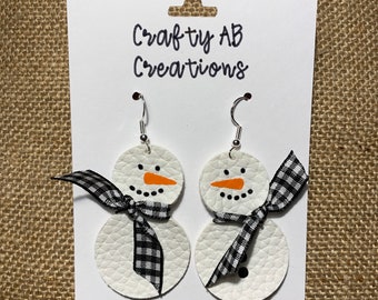 Snowman Earrings