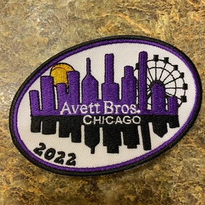 Avett Brothers inspired Chicago show patch