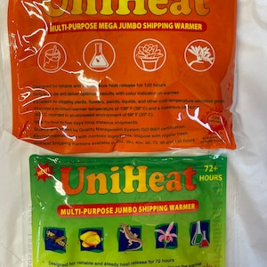 Wholesale 72 Hours, 120 Hours Uniheat Heat Pads for Cold Weather Shipping Plants and Animals - Free Shipping