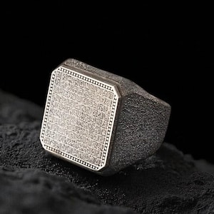 Islamic Ring for Men - Arabic Calligraphy Ring, Sterling Silver Muslim Gift, Religious Jewelry, Quran Verse Ring