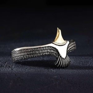 Eagle bracelet,Eagle cuff bracelet,Bird jewellery gift,American eagle bracelet,Bracelet for men,Silver Cuff, Fathers Day Gift, Adjustable