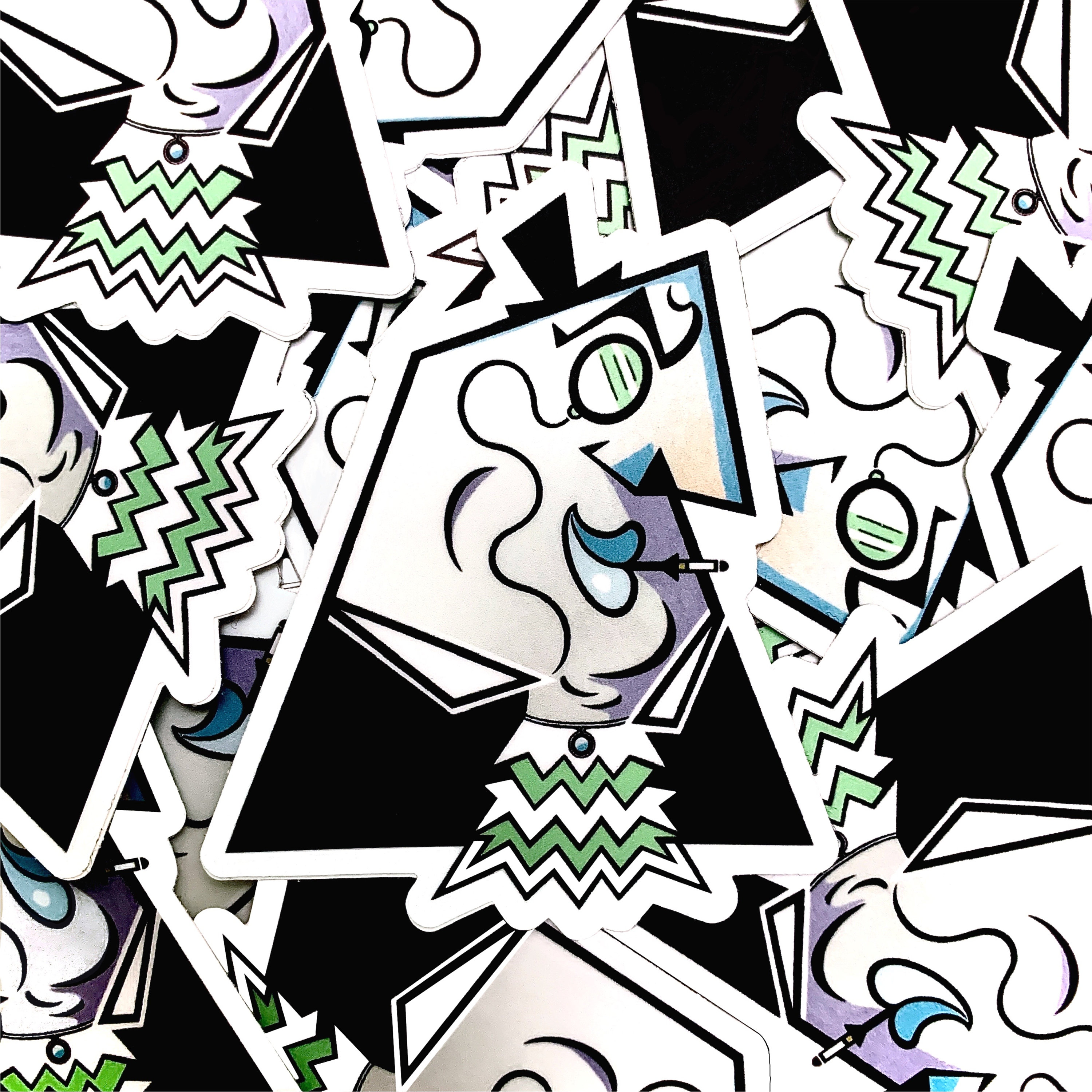 The Riddler Gotham Sticker Batman Villains Die-cut Matte Vinyl Sticker Pack, Gotham’s Rogues ...