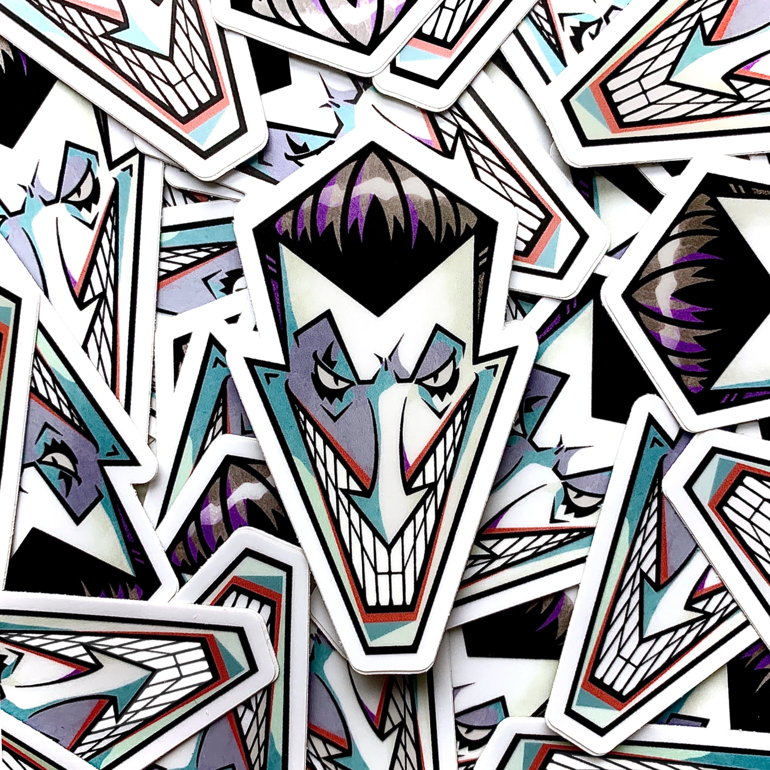 The Riddler Gotham Sticker Batman Villains Die-cut Matte Vinyl Sticker Pack, Gotham’s Rogues ...