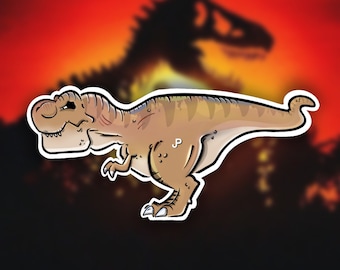Jurassic Park T-Rex Large 5-inch Vinyl Sticker