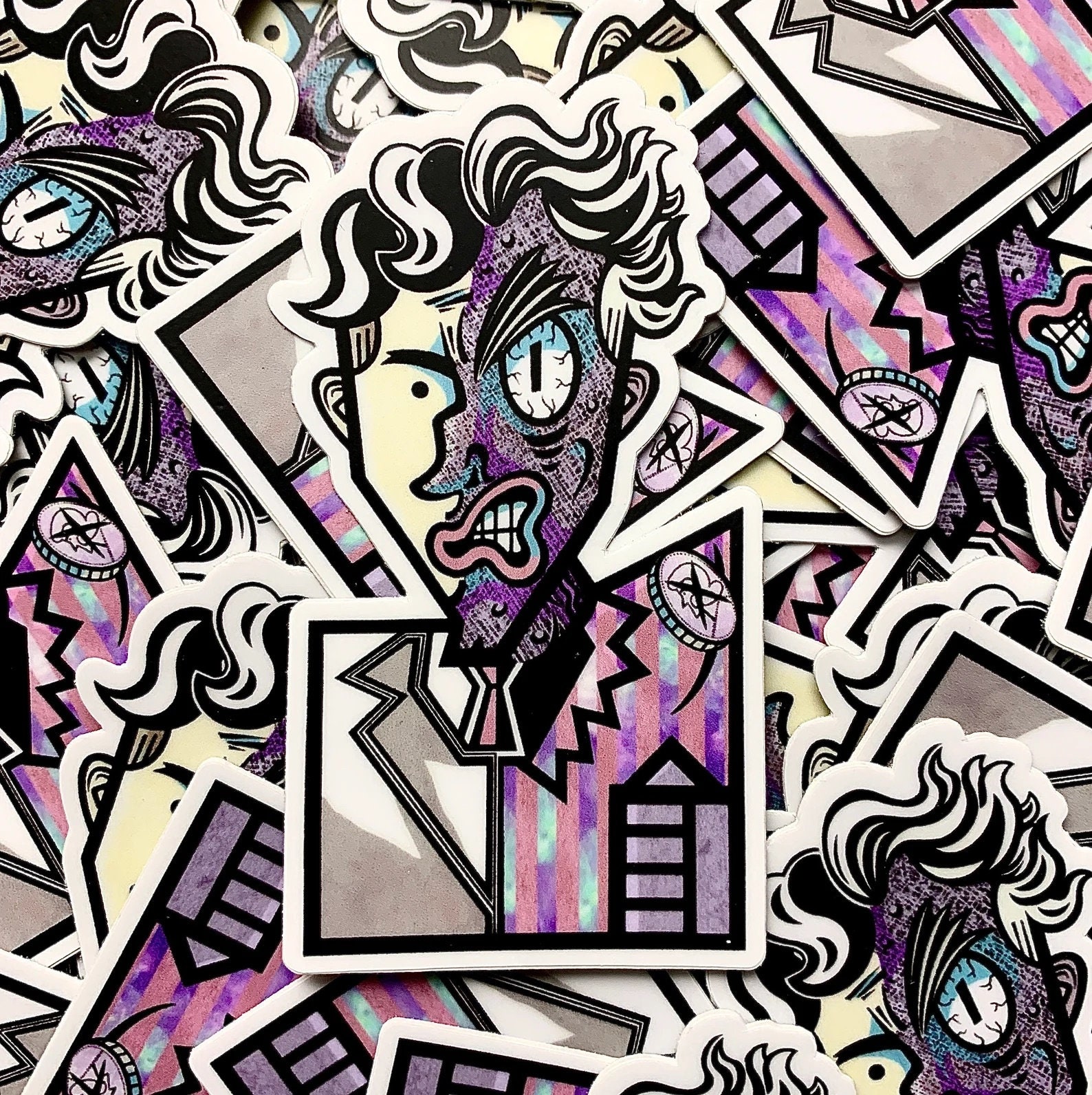The Riddler Gotham Sticker Batman Villains Die-cut Matte Vinyl Sticker Pack, Gotham’s Rogues ...