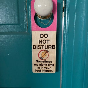 Funny Door Hanger, Do Not Disturb, Colorful, Come Back Later