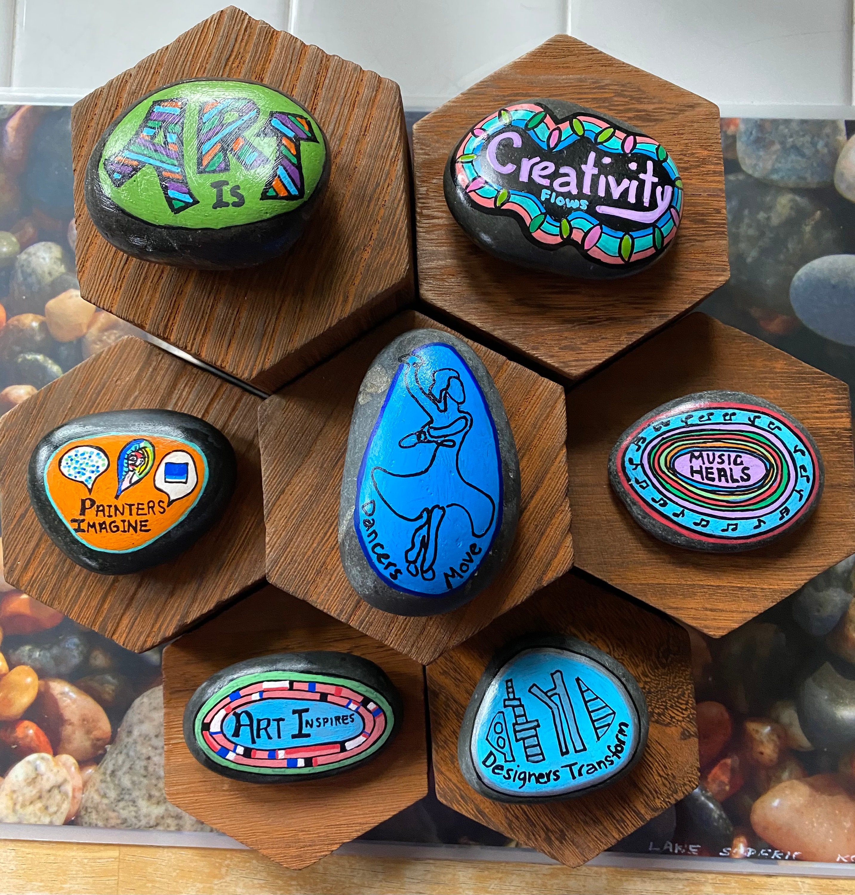 Painting rocks for last-minute gifts