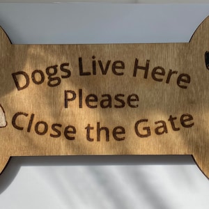 Close the Gate Sign, Dog Sign, Dog Gate Sign, Gate Sign